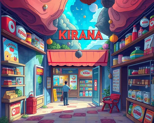 Surreal Kirana Store as Portal to Fantastical World Discoveries.
