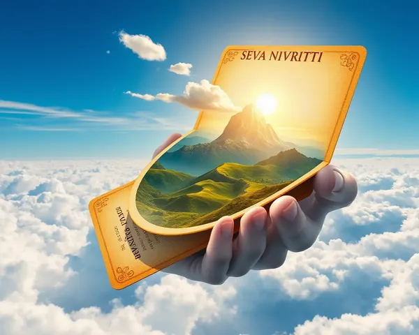 Surreal Landscape Unfolds on Seva Nivrutti Card
