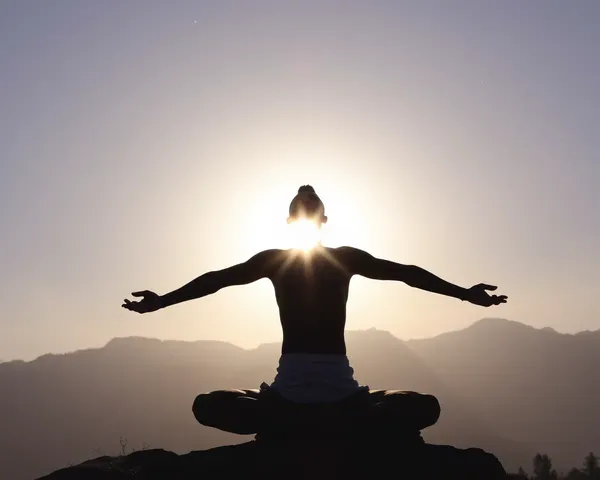 Suryadev in Yoga Pose with Aligned Sun and Stars