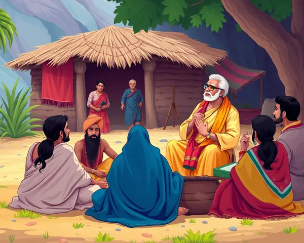 Swami Vivekananda Preaching in a Rural Indian Village