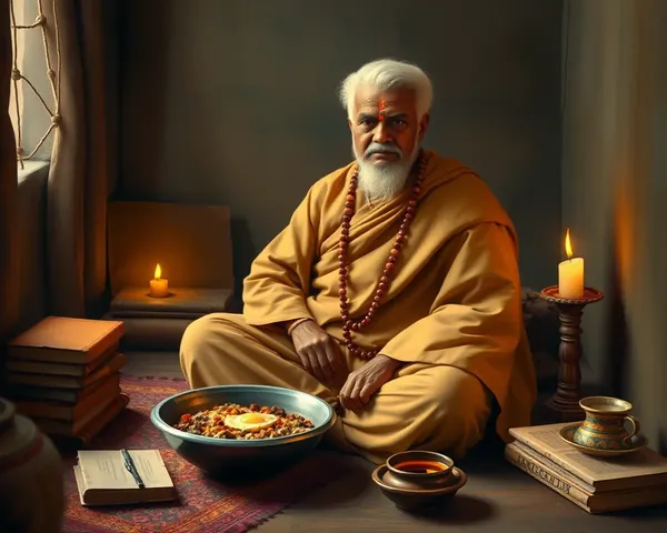 Swami Vivekananda in Simple Rustic Setting