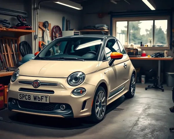 Swift Car in Cozy Garage with Tools and Car Parts
