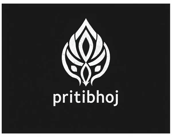 Tactile Pritibhoj Logo with Subtle Texture