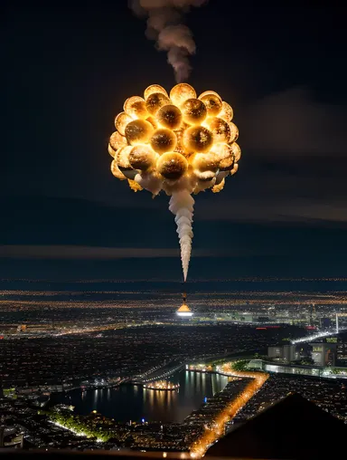 Takoyaki Ball Tossed High into the Air Images.