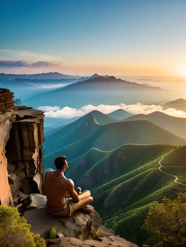 Tanaji Malusare's Serene Mountain Moment