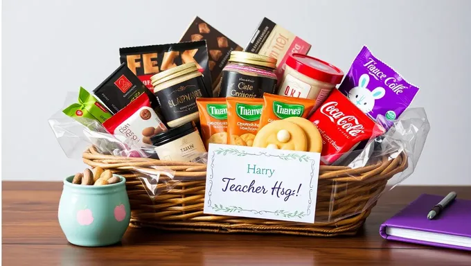Teacher Appreciation Gift: Gourmet Treats and Personalized Card