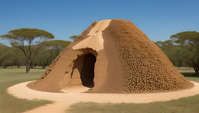 Termite Mound: Fungus and Termites Work Together