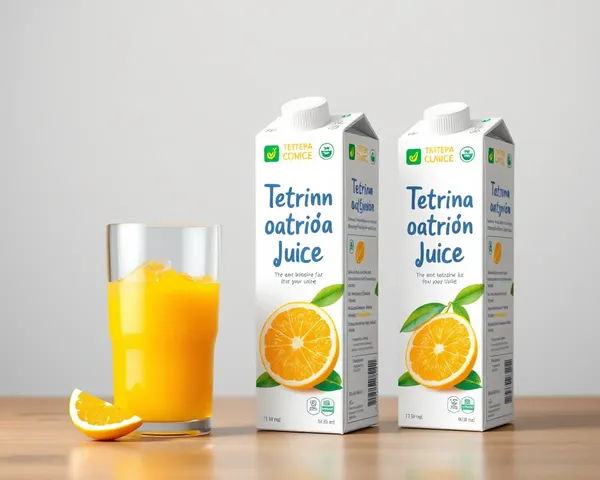 Tetra Pak Mockup: Realistic Orange Juice Packaging Design