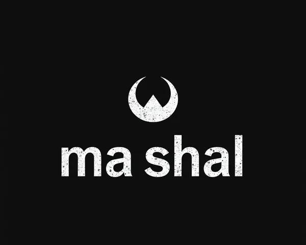 Textured Mashal Logo PNG with Tactile Feel