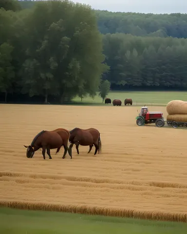 The Air is Filled with Hay and Feed