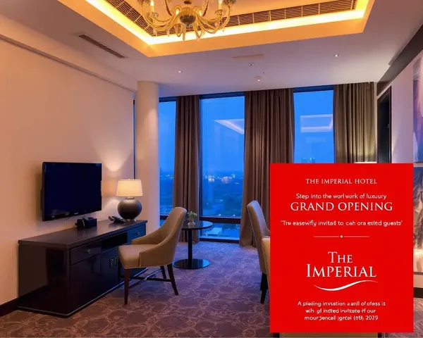 The Imperial Hotel Grand Opening Invitation Card Marathi