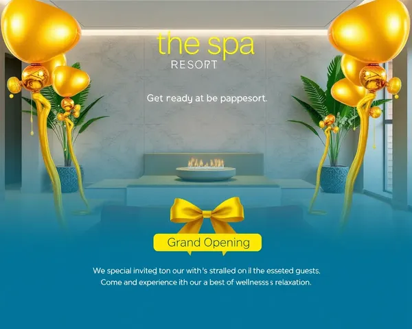 The Spa Resort Grand Opening Invitation Card Marathi