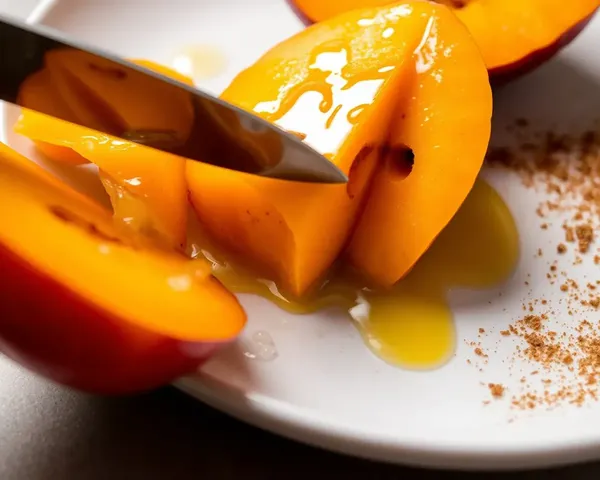 Thinly Sliced Mosambi Fruit with Sugar and Cinnamon