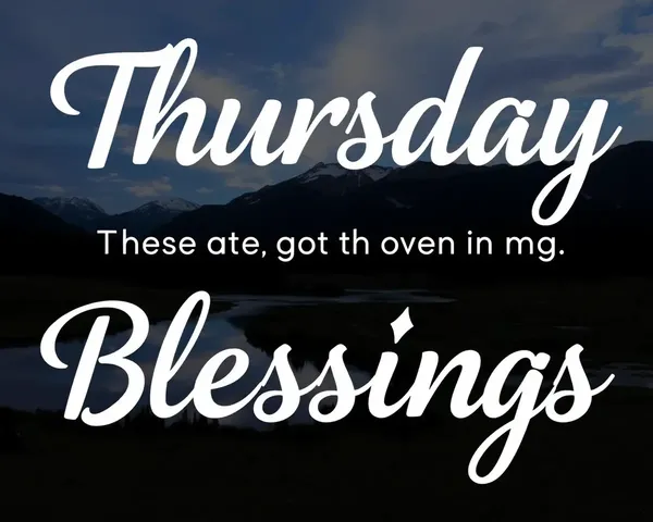 Thursday's Blessings Images Capture Serenity and Tranquility