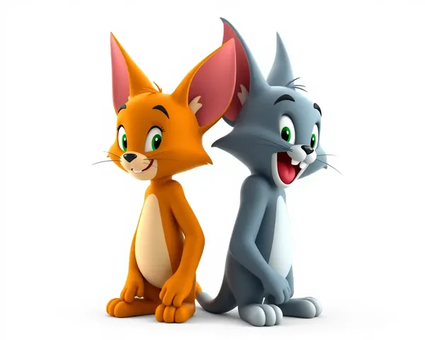 Tom and Jerry Adventure Png Image 3D Rendering