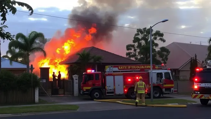 Toowoomba House Fire: Dramatic Scene Unfolds with Flames and Emergency