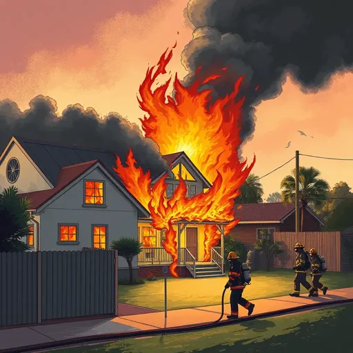 Toowoomba House Fire: Dramatic Scene of Flames and Firefighters