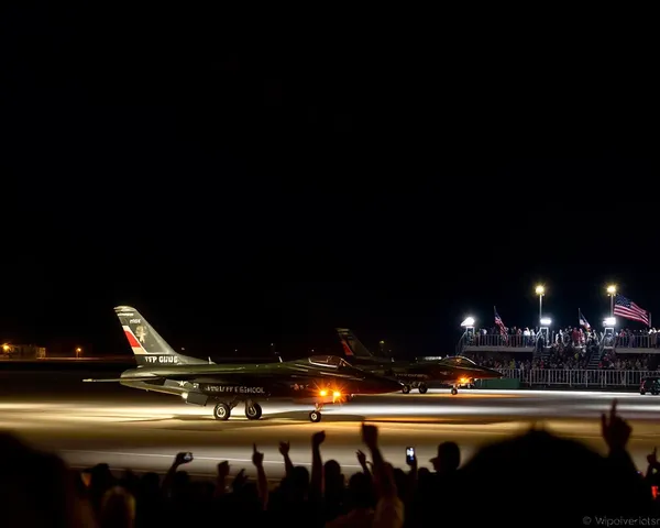 Top Gun Flight School Nighttime Action and Revving Engines