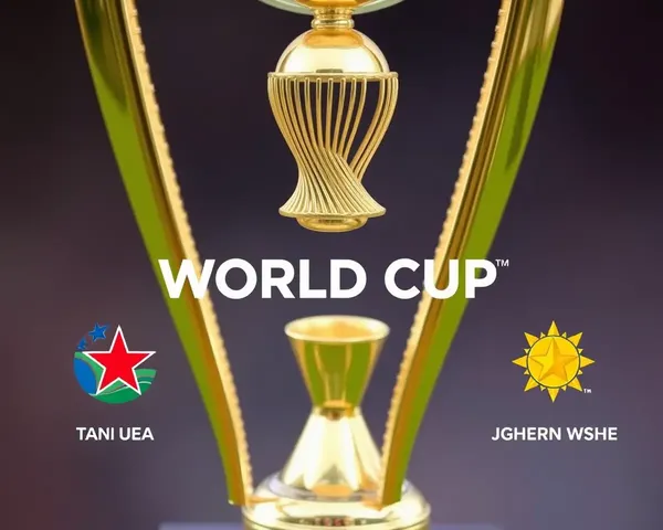 Top Teams' Logos on Cricket World Cup Trophy Close-Up