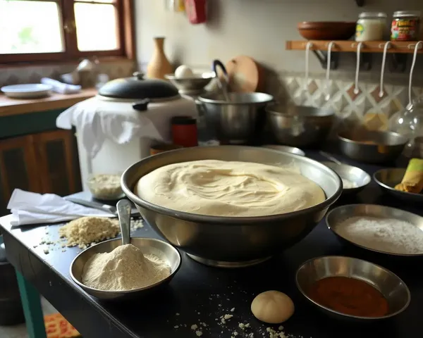 Traditional Bengali Kitchen Prepares Shok Sandesh Dough