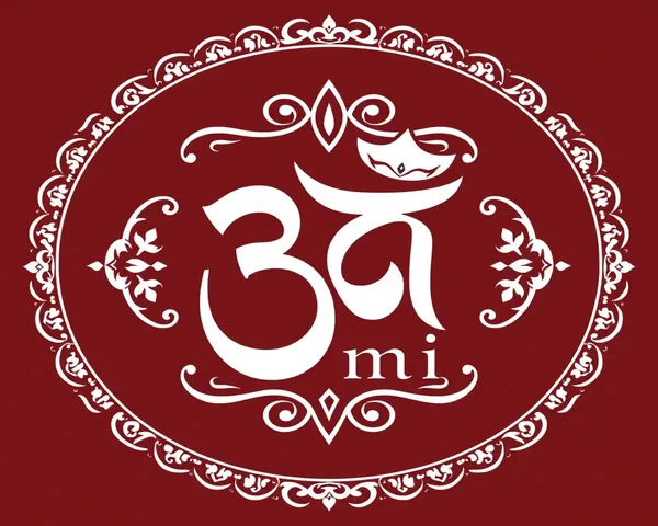 Traditional Elegant Om Shanti Logo with Ornate Borders