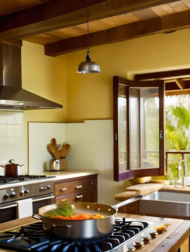 Traditional Filipino Dish Preparation with Copra Ingredients