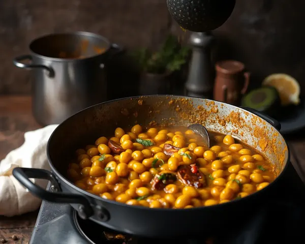 Traditional Indian Kitchen Cooking Dal Fry Rustically