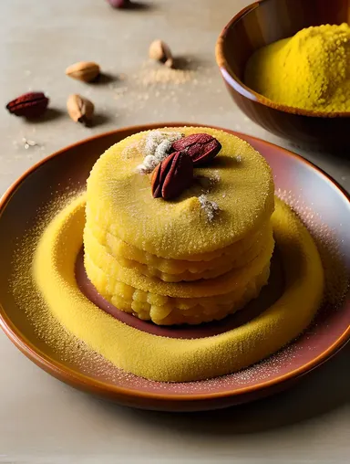 Traditional Indian Sweet Dish with Laddu Image PNG