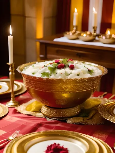 Traditional Indian Wedding with Raita Centerpiece