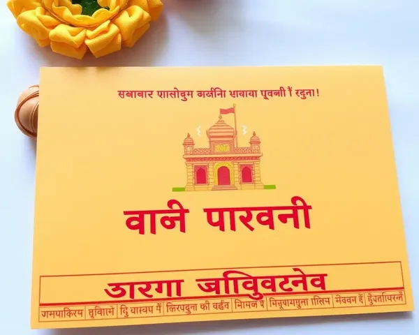 Traditional Marathi Seva Nivrutti Invitation Card Design