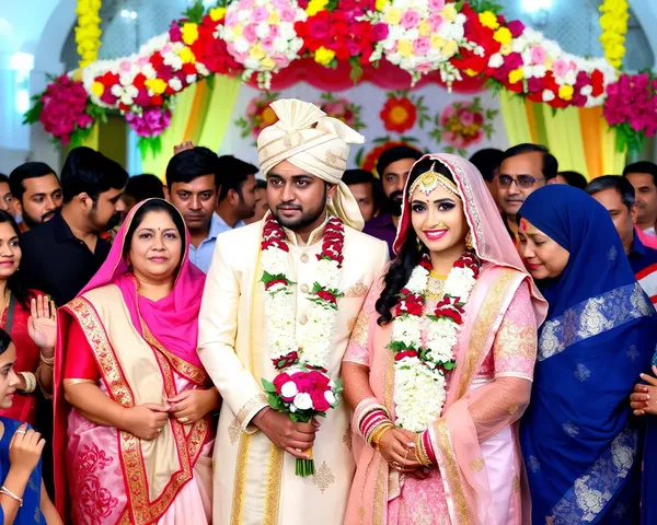 Traditional Punjabi Wedding with Colorful Flowers and Decorations