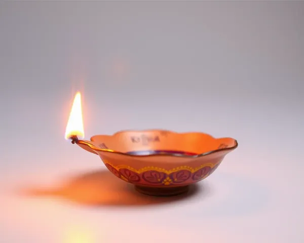 Transparent Krishna Janmashtami Diya with Intricately Designed Pattern