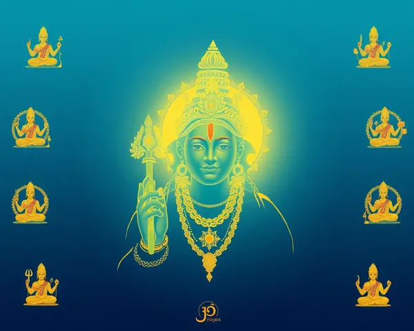 Transparent Lord Krishna's Divine Form with Radiant Golden Aura