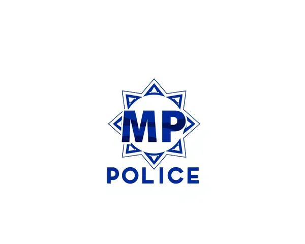 Transparent MP Police Logo PNG on White Background