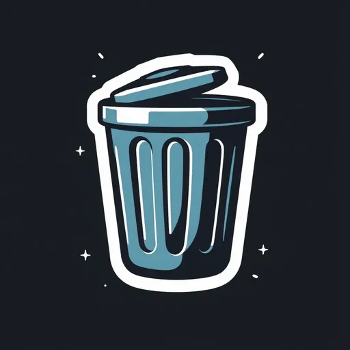 Trash Can Icon: Commonly Found in Public Spaces