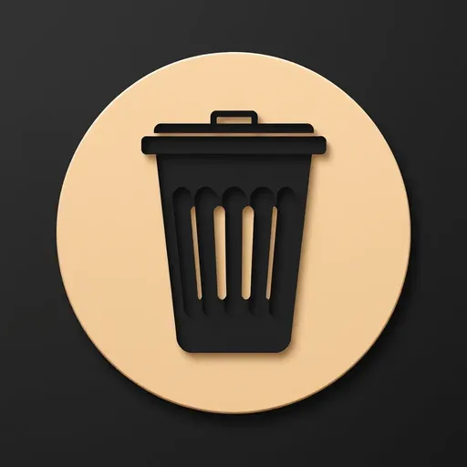 Trash Can Icon: A Simple Waste Management Symbol