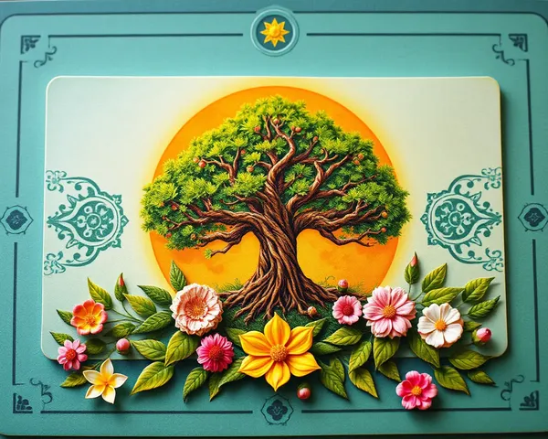 Tree of Life on Seva Nivrutti Card Embodies Growth and Evolution