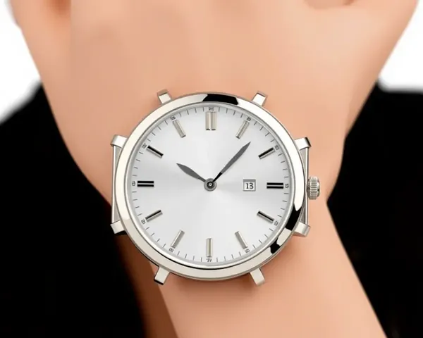 Trendy Jewellery Model with Minimalist Watch in HD PNG