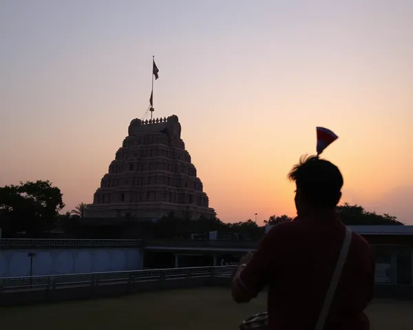 Trimbakeshwar Temple Sunset with Nasik Dhol Player