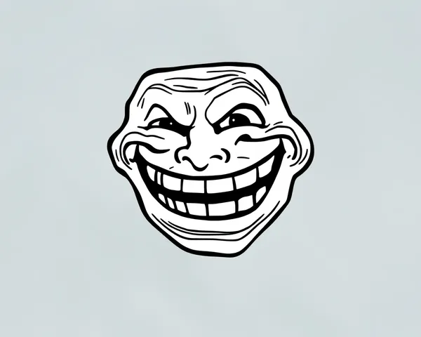 Troll Face Image: Famous Emoji of Internet Troll Culture