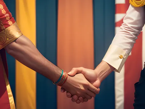 UK and India Seal Historic Trade Deal with Handshake