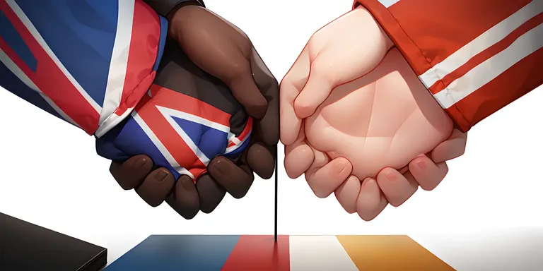 UK and India Seal Trade Deal with Handshake Gesture