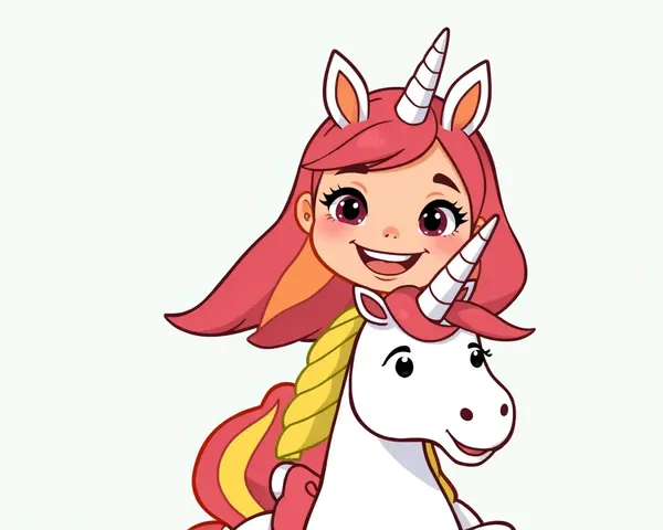 Unicorn Horn Cartoon Girl Images for Whatsapp Dp