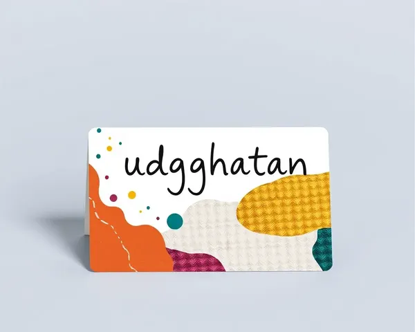 Unique Abstract Udghatan Card with Bold Modern Aesthetic