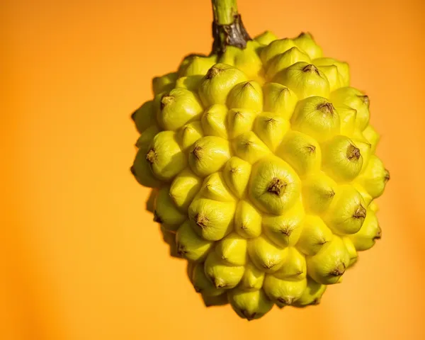 Unique Bhoringani Fruit on Warm Golden Background