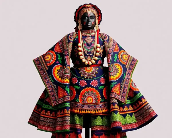 Unique Yakshagana Costume Design with Embroidery
