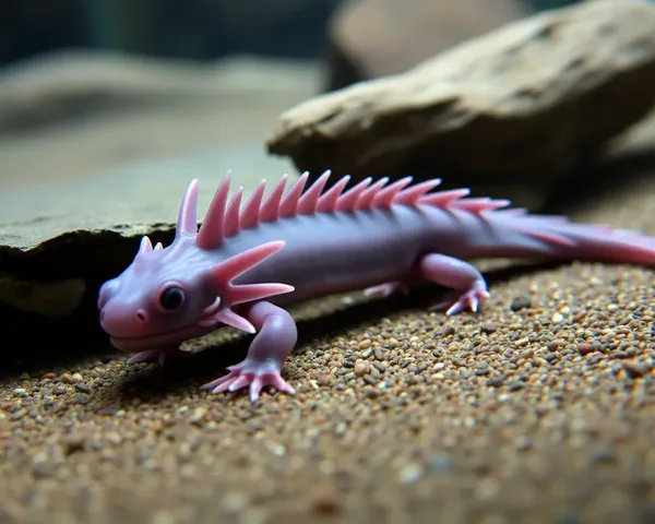 Unique axolotl images for scientific research and study