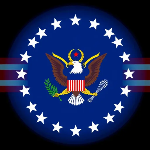 United States Flag Icon Embodies National Unity and Patriotism