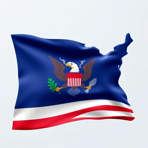 United States Flag Icon Represents National Pride and Identity