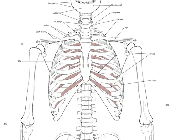 Upper Limbs Bones Unlabeled Human Skeleton Diagram
